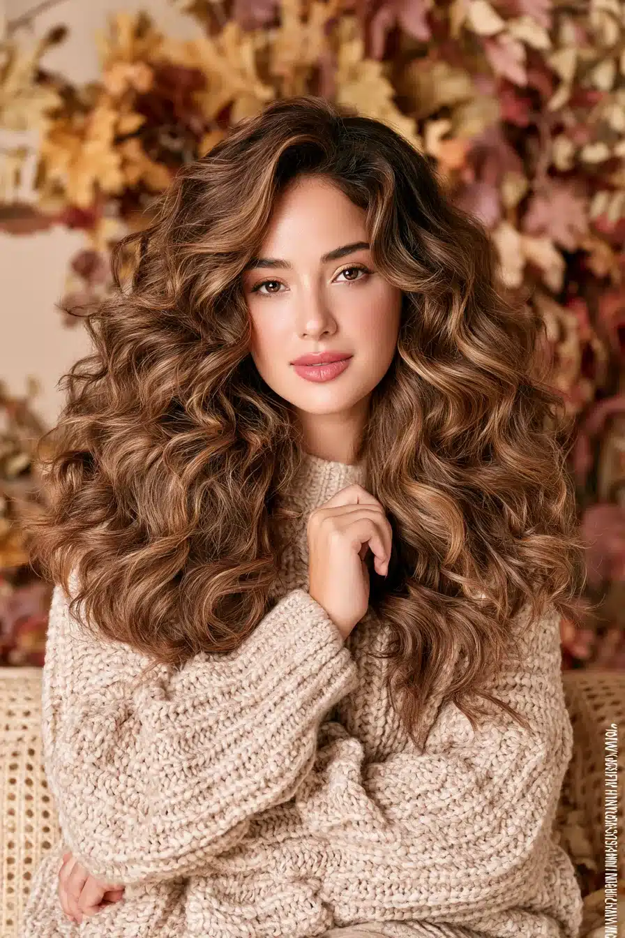 27 Gorgeous Autumn Curly Hairstyles for a Cozy Seasonal Look