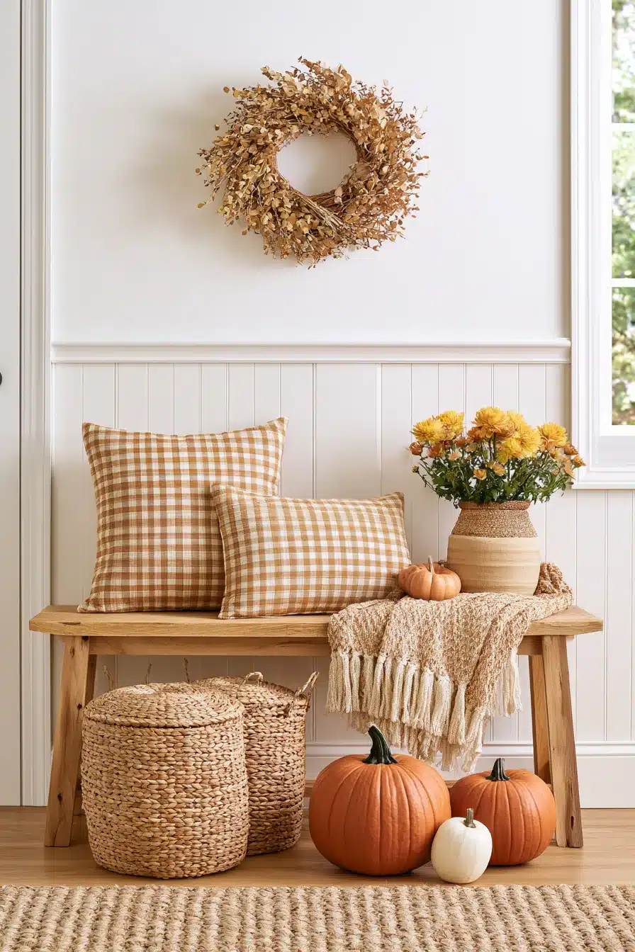 27 Cozy Fall Entryway Decor Ideas For A Warm Autumn Welcome