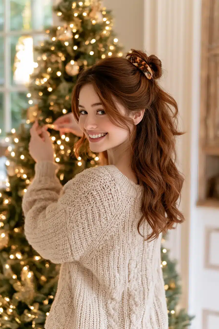 27 Gorgeous Christmas Hair Ideas for a Festive Holiday Look