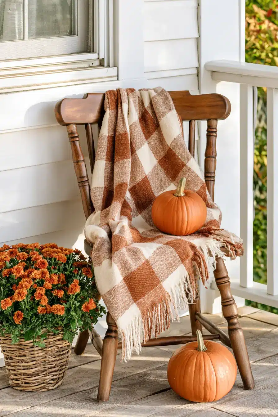 27 Cozy Small Porch Fall Decorating Ideas for a Warm Welcome