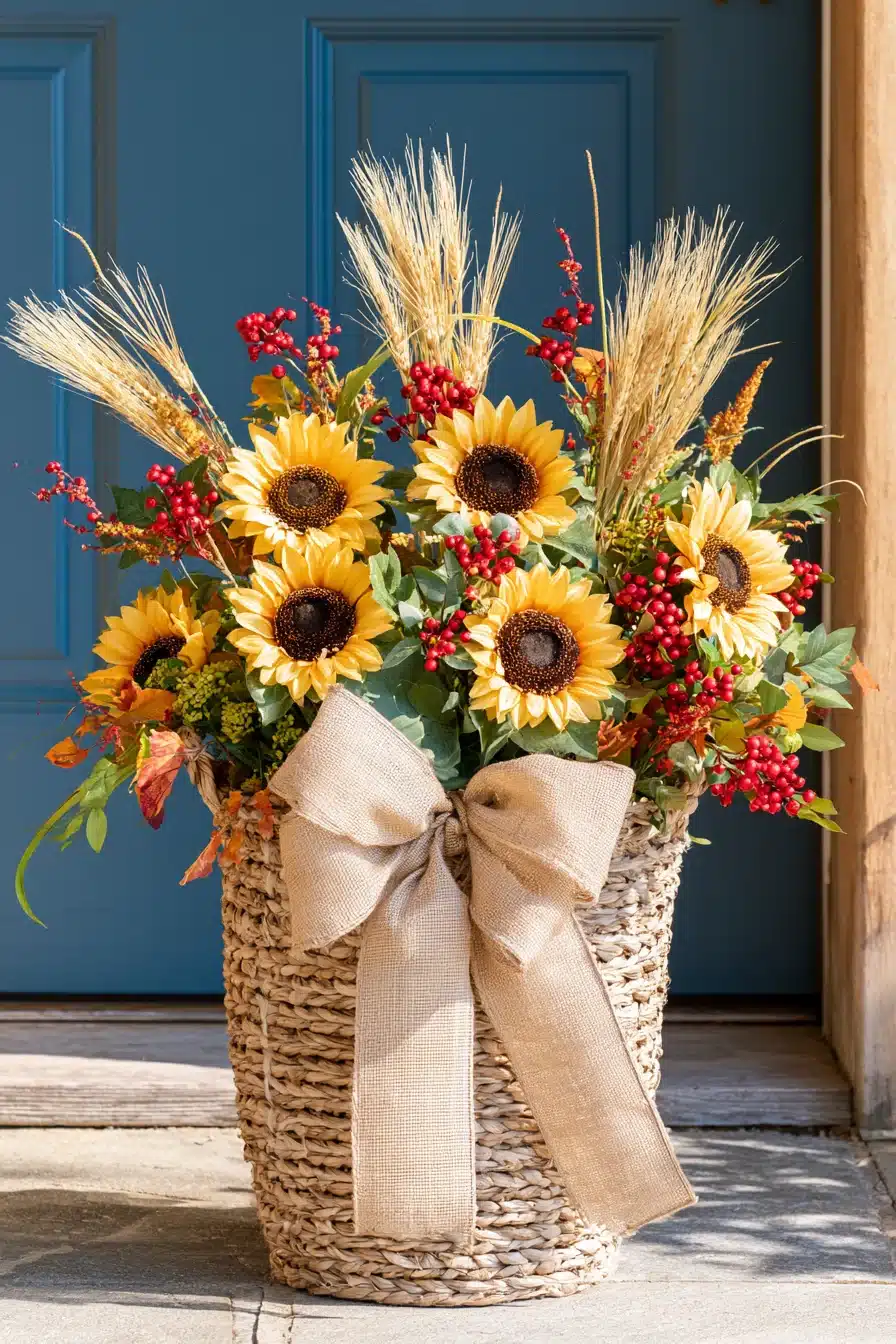 27 Easy DIY Fall Wreaths For A Warm And Welcoming Front Door
