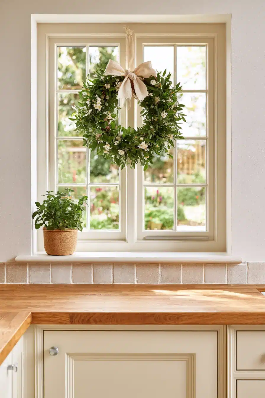 27 Beautiful Wreaths on Windows Ideas for a Charming, Festive Home