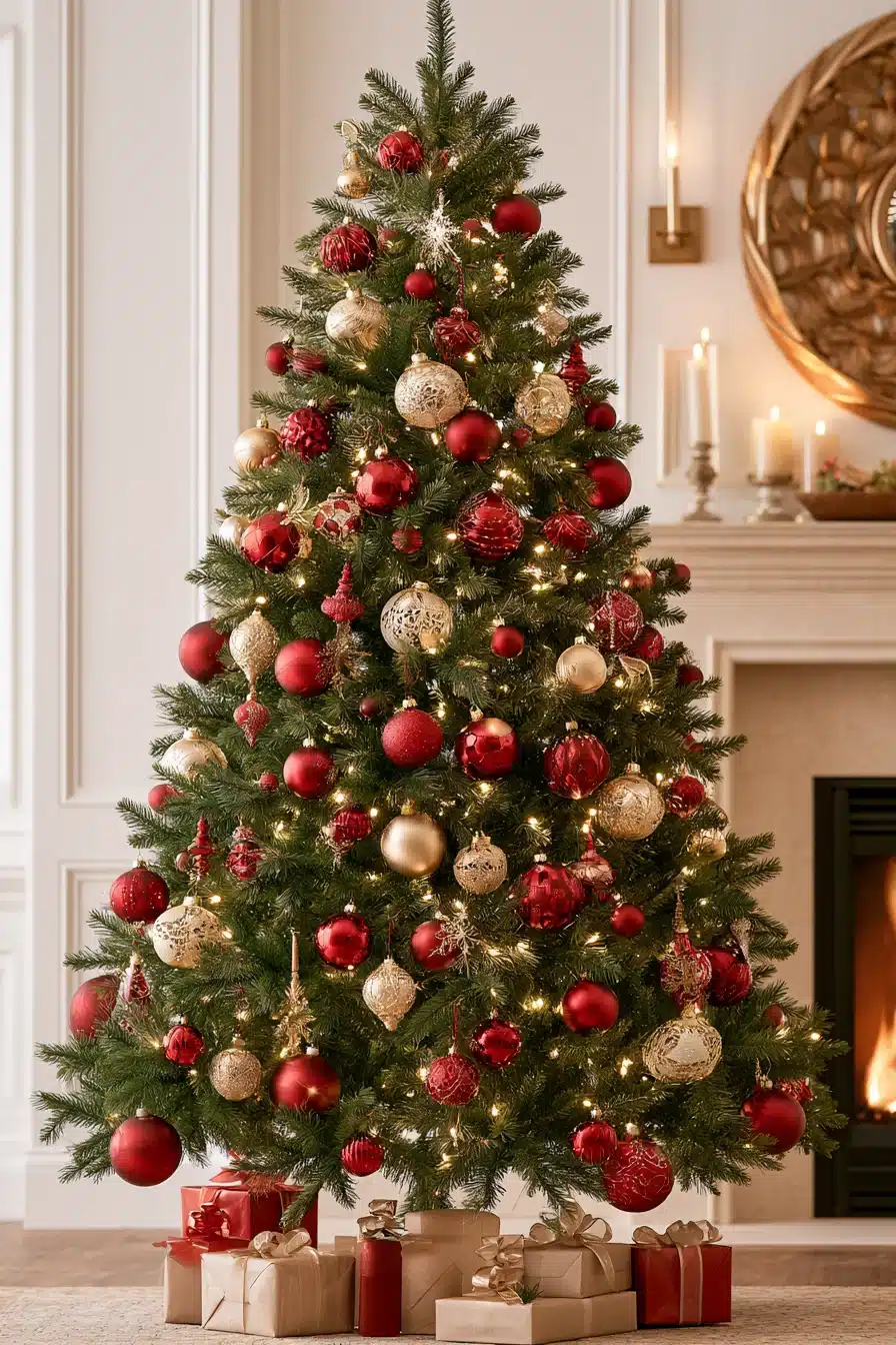 27 Timeless Traditional Christmas Tree Ideas for a Warm and Festive Home