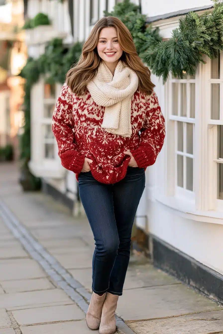 27 Cozy Christmas Jumper Ideas for Festive Outfits Full of Holiday Cheer