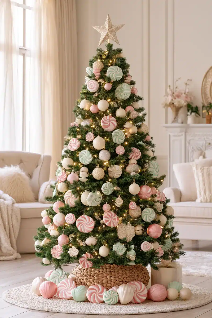 27 Dreamy Candyland Christmas Tree Decorations for a Playful Holiday