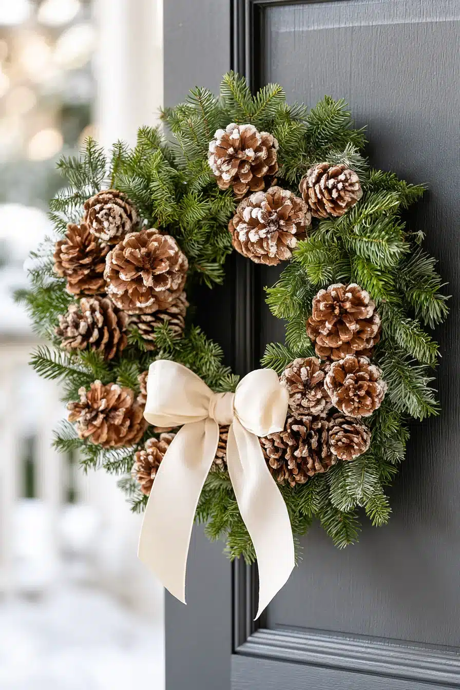27 Cozy Winter Wreaths for Front Door Decor That Welcomes Everyone