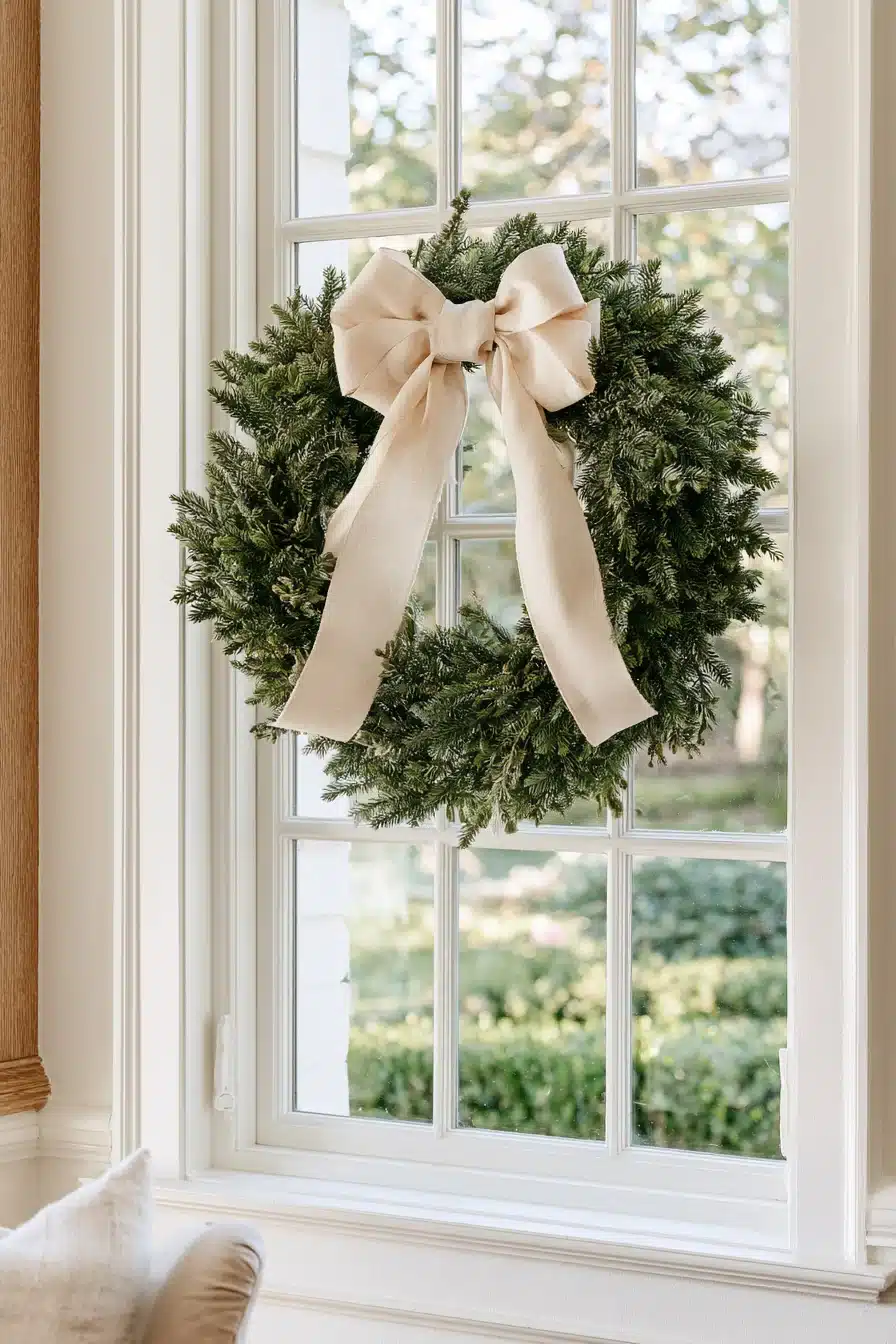 27 Beautiful Wreaths on Windows Ideas for a Charming, Festive Home