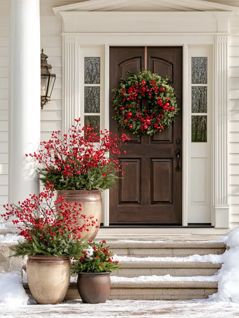 27 Cozy Winter Porch Decor Ideas for a Warm and Welcoming Entrance