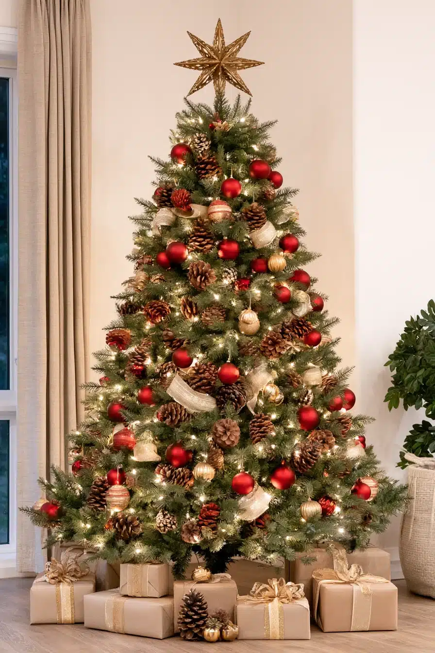 27 Timeless Traditional Christmas Tree Ideas for a Warm and Festive Home