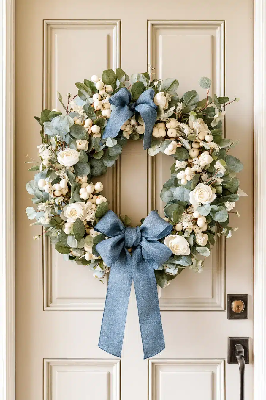 27 Cozy Winter Wreaths for Front Door Decor That Welcomes Everyone