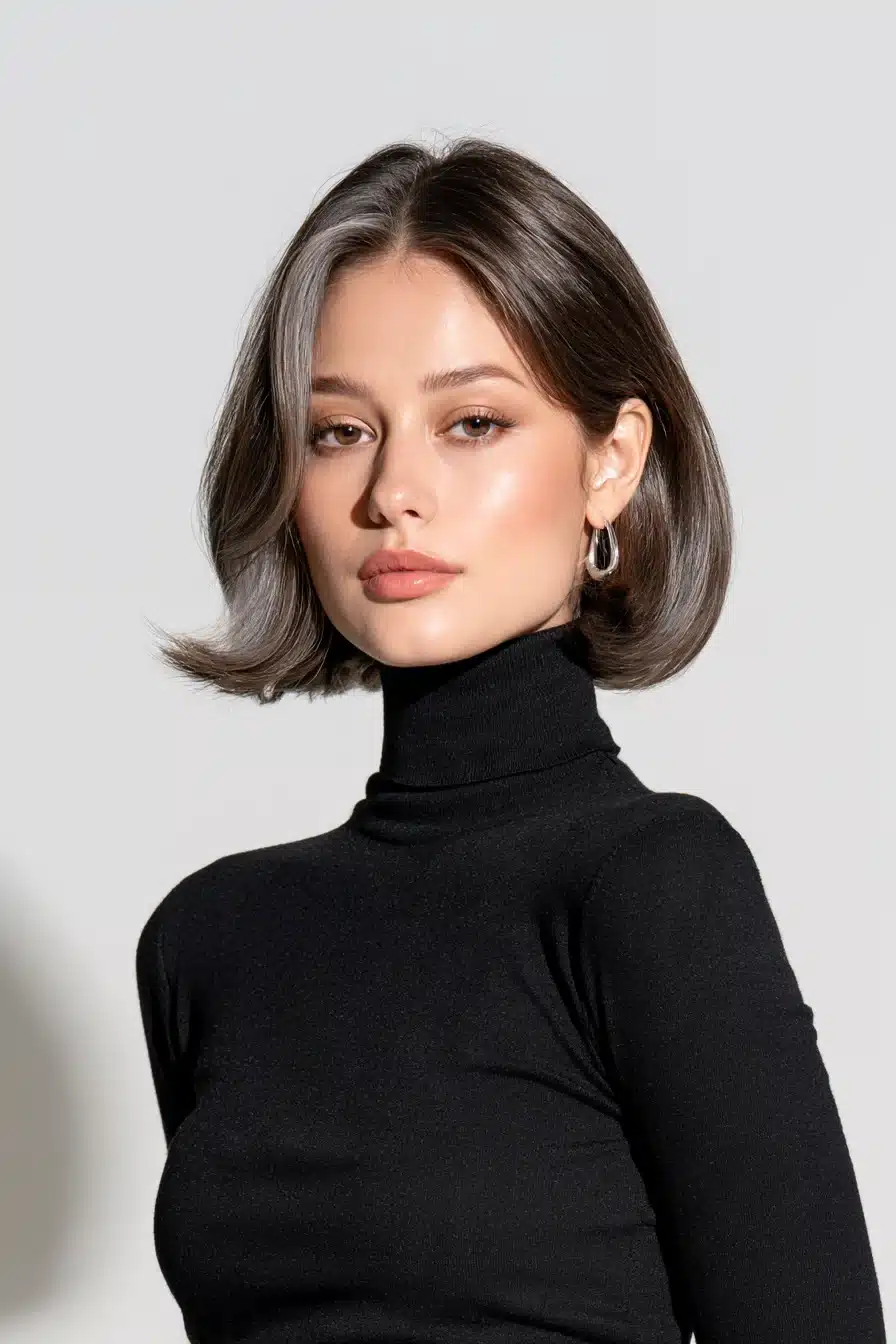 27 Beautiful Grey Blending Ideas for Dark Hair to Embrace Your Silver Strands