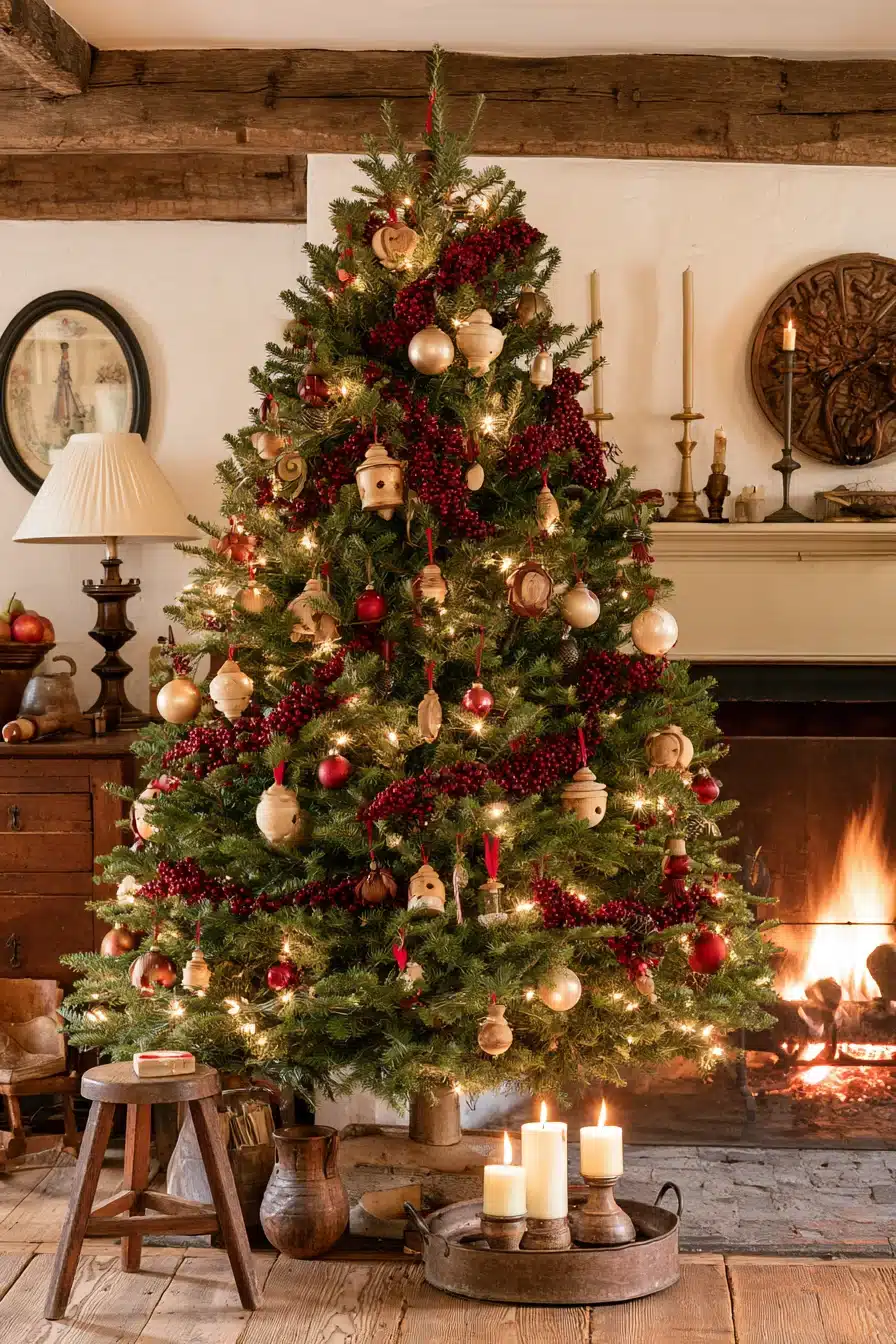 27 Timeless Traditional Christmas Tree Ideas for a Warm and Festive Home