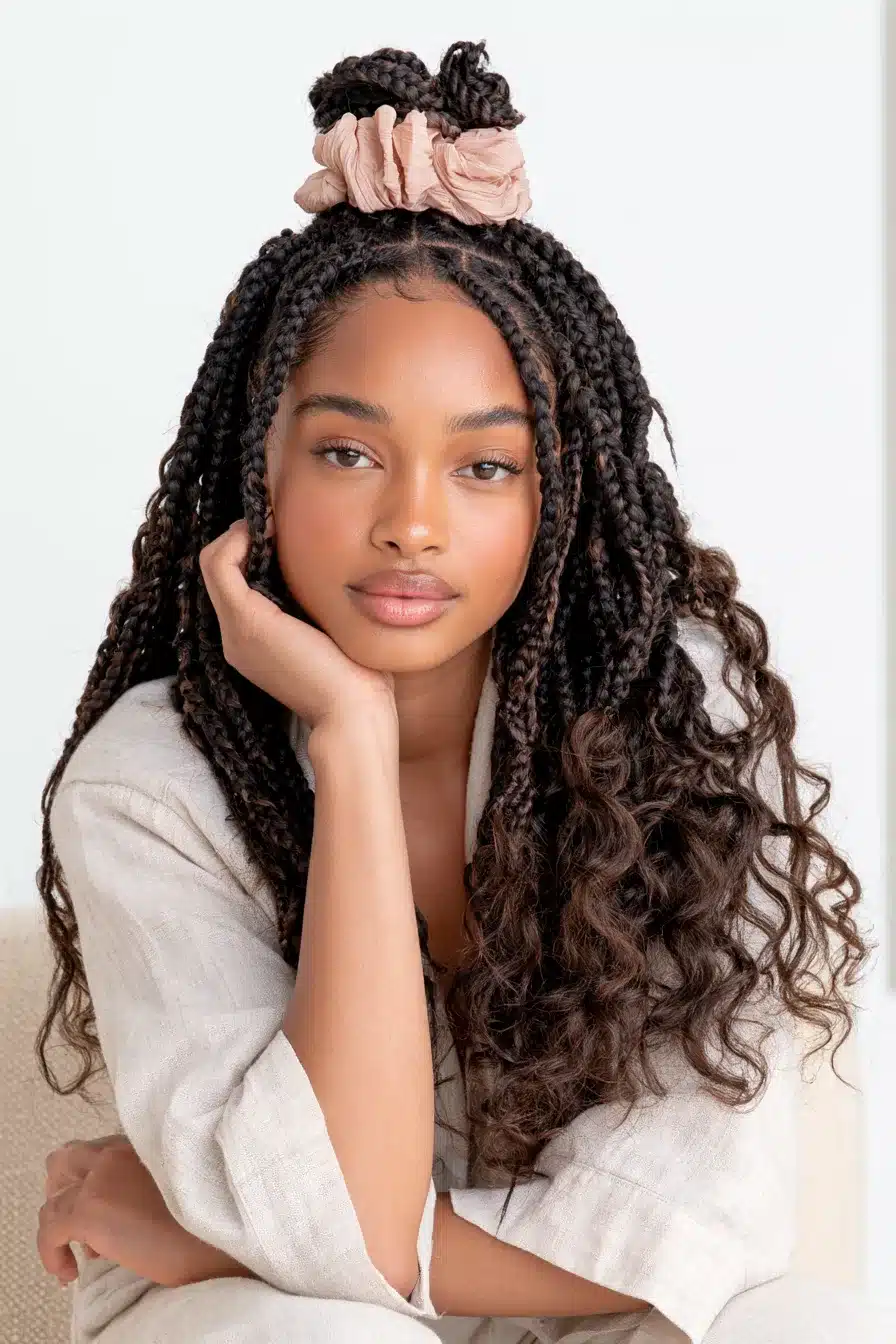 27 Beautiful Boho Knotless Braids for an Effortlessly Chic Look