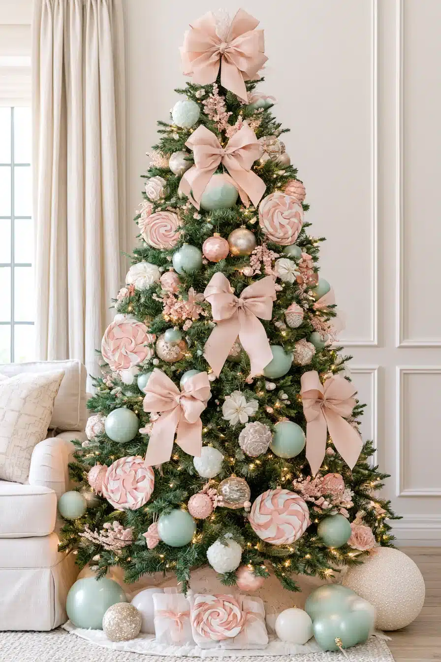 27 Dreamy Candyland Christmas Tree Decorations for a Playful Holiday