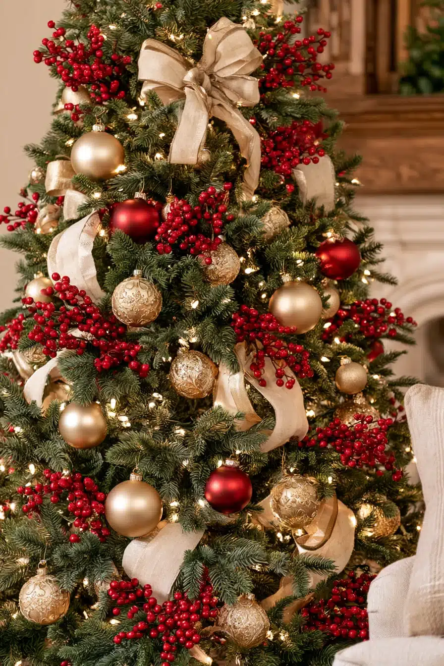 27 Timeless Traditional Christmas Tree Ideas for a Warm and Festive Home