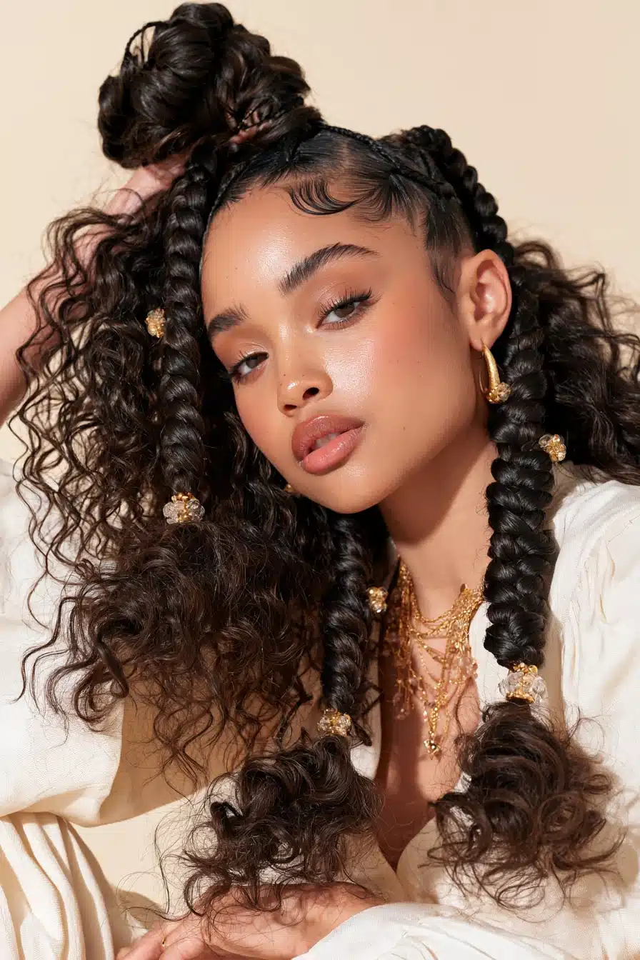 27 Beautiful Boho Knotless Braids for an Effortlessly Chic Look