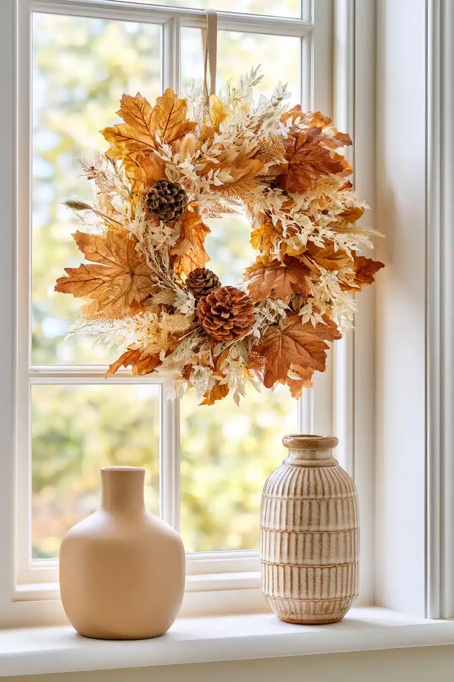 27 Beautiful Wreaths on Windows Ideas for a Charming, Festive Home