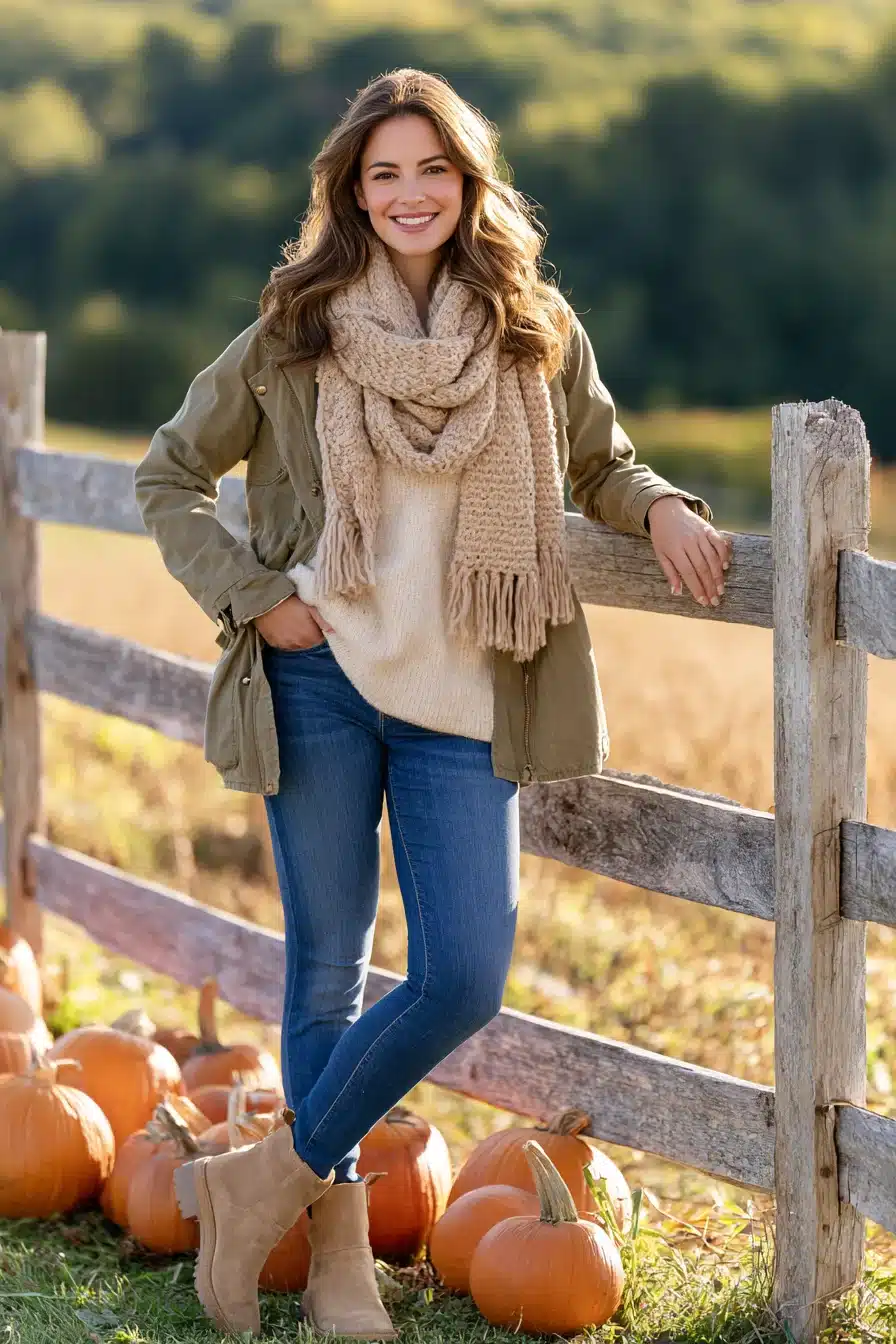 27 Cute Pumpkin Patch Outfit Ideas for a Cozy Fall Adventure