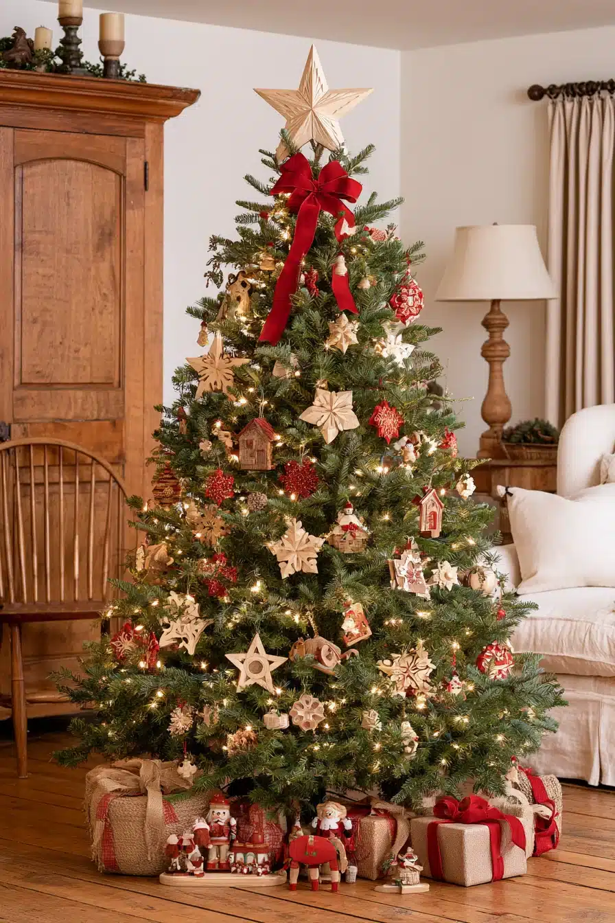 27 Timeless Traditional Christmas Tree Ideas for a Warm and Festive Home