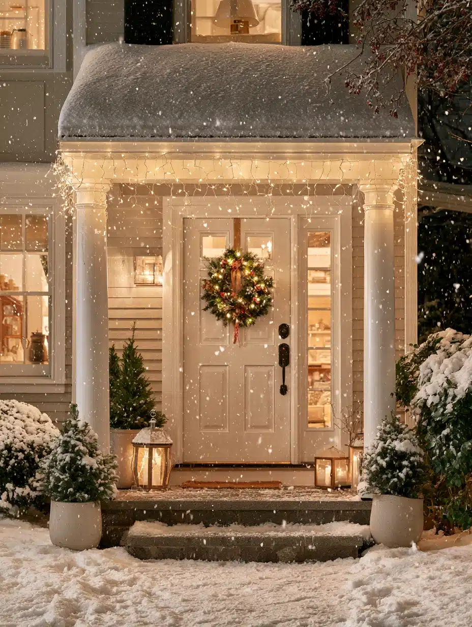27 Cozy Winter Porch Decor Ideas for a Warm and Welcoming Entrance