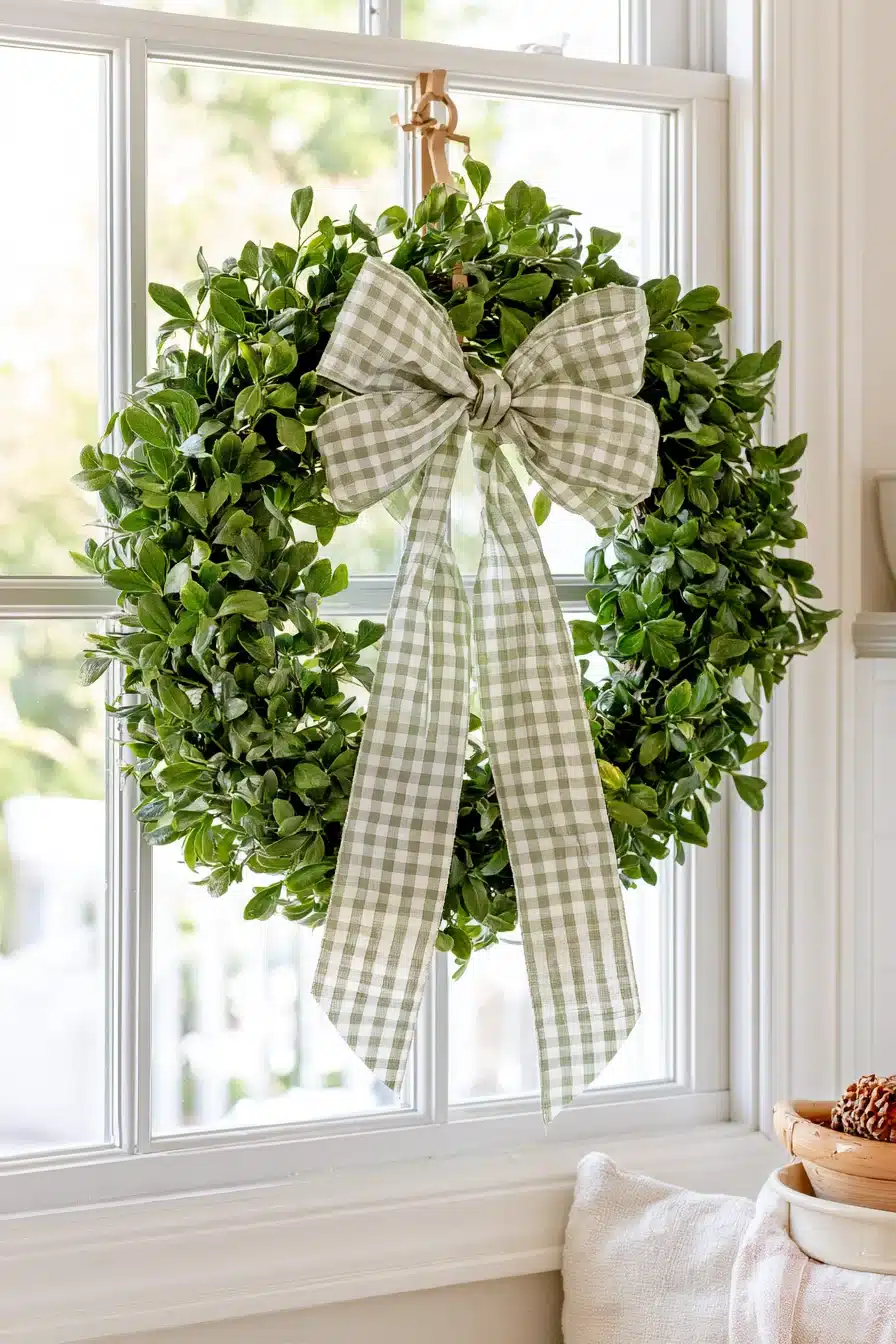 27 Beautiful Wreaths on Windows Ideas for a Charming, Festive Home
