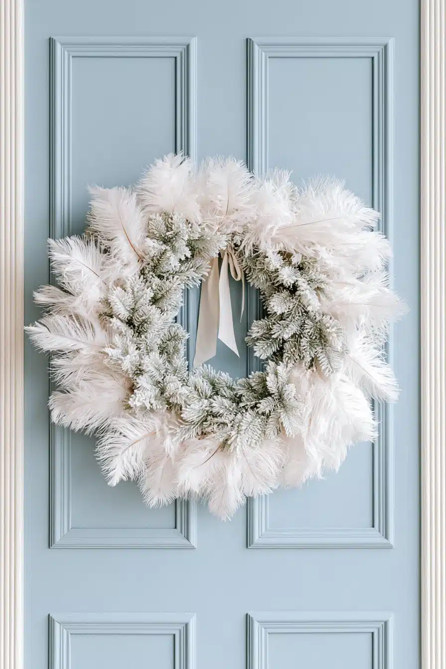 27 Cozy Winter Wreaths for Front Door Decor That Welcomes Everyone