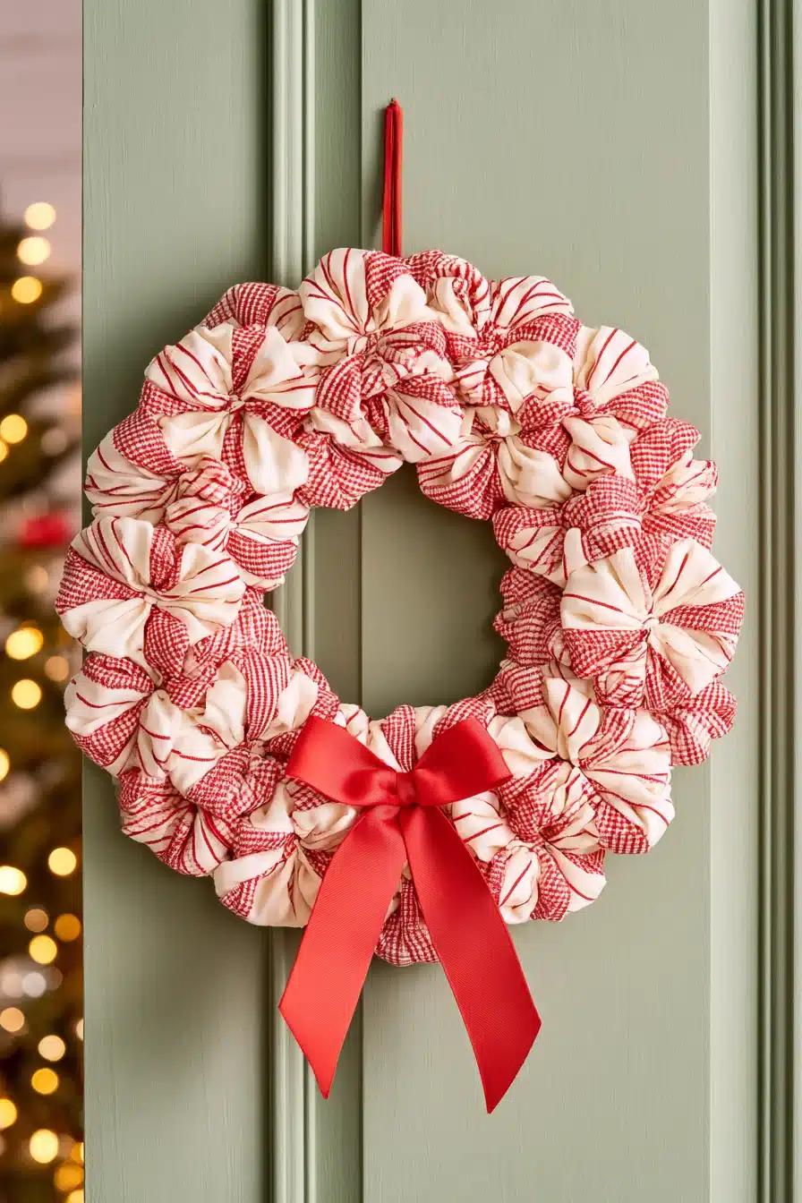 27 Charming Rag Wreaths to Create With Colorful Fabric Scraps