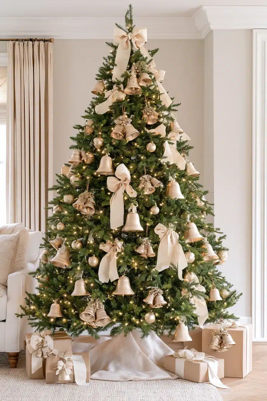 27 Stunning Gold Christmas Tree Ideas to Make Your Holiday Home Sparkle