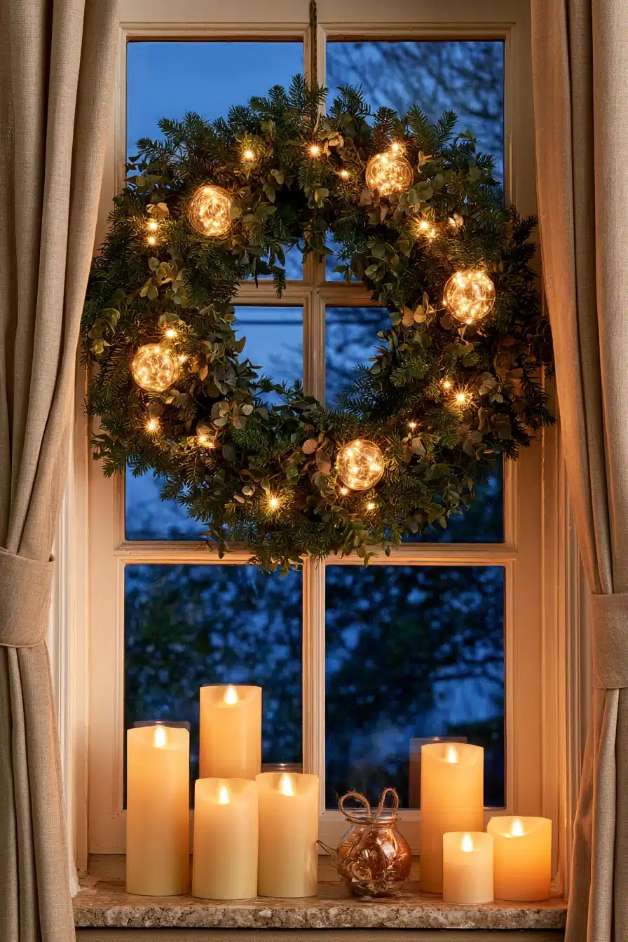 27 Beautiful Wreaths on Windows Ideas for a Charming, Festive Home