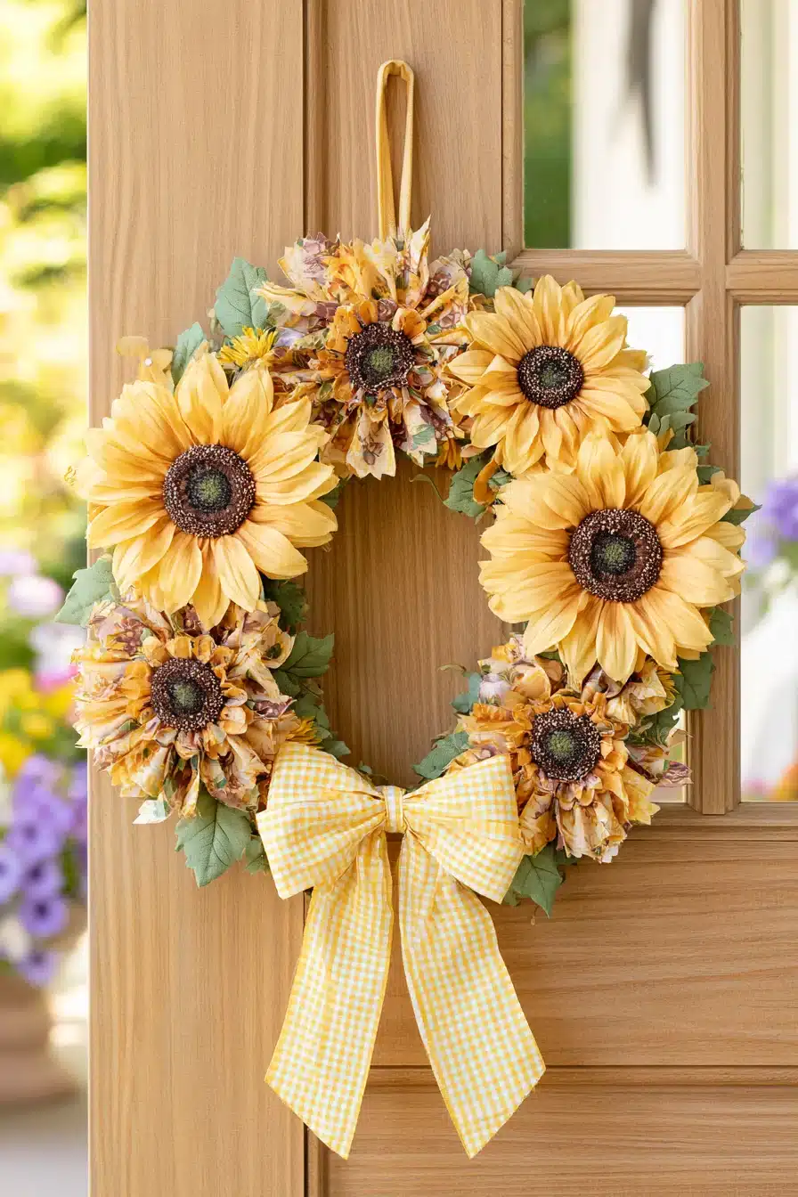 27 Charming Rag Wreaths to Create With Colorful Fabric Scraps