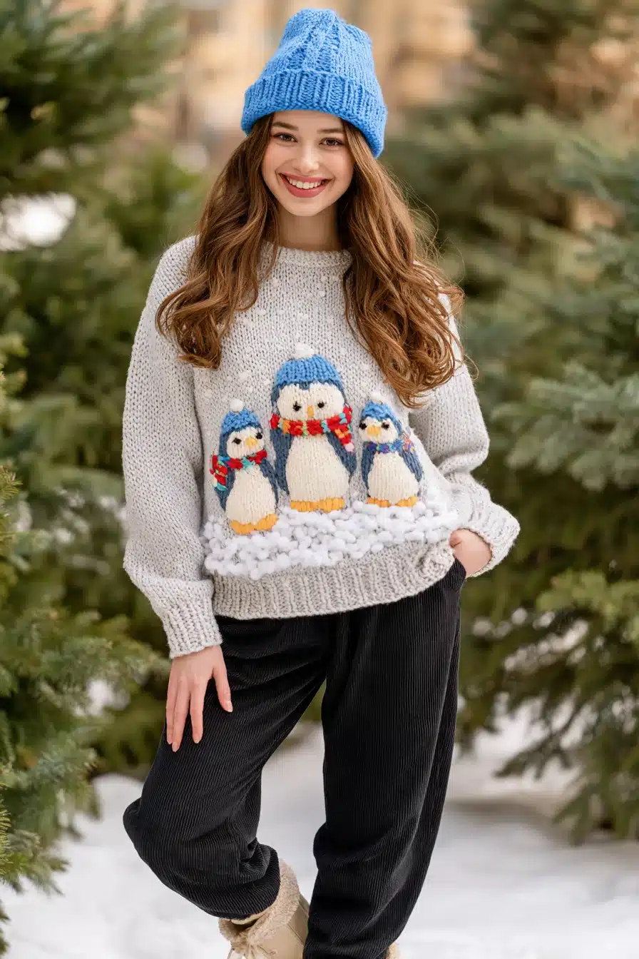 27 Cozy Christmas Jumper Ideas for Festive Outfits Full of Holiday Cheer