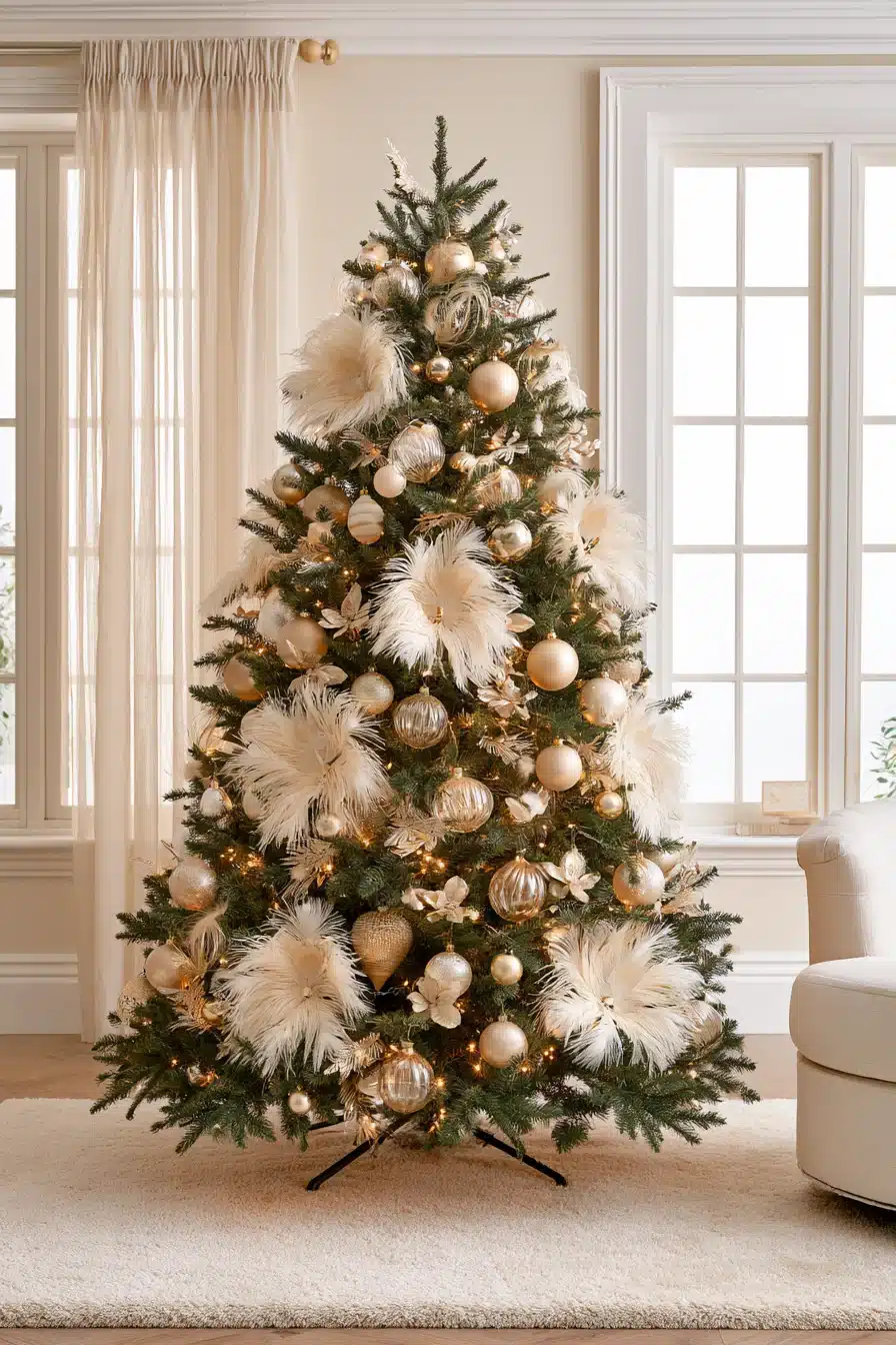 27 Stunning Gold Christmas Tree Ideas to Make Your Holiday Home Sparkle