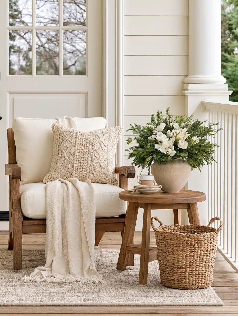 27 Cozy Winter Porch Decor Ideas for a Warm and Welcoming Entrance