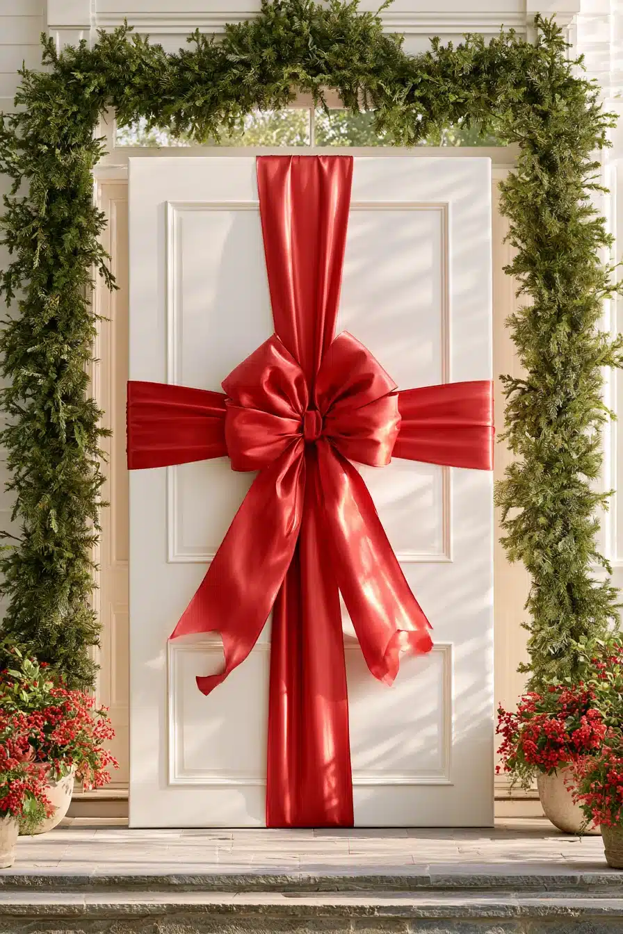 27 Magical Christmas Door Decorations for a Warm and Festive Welcome