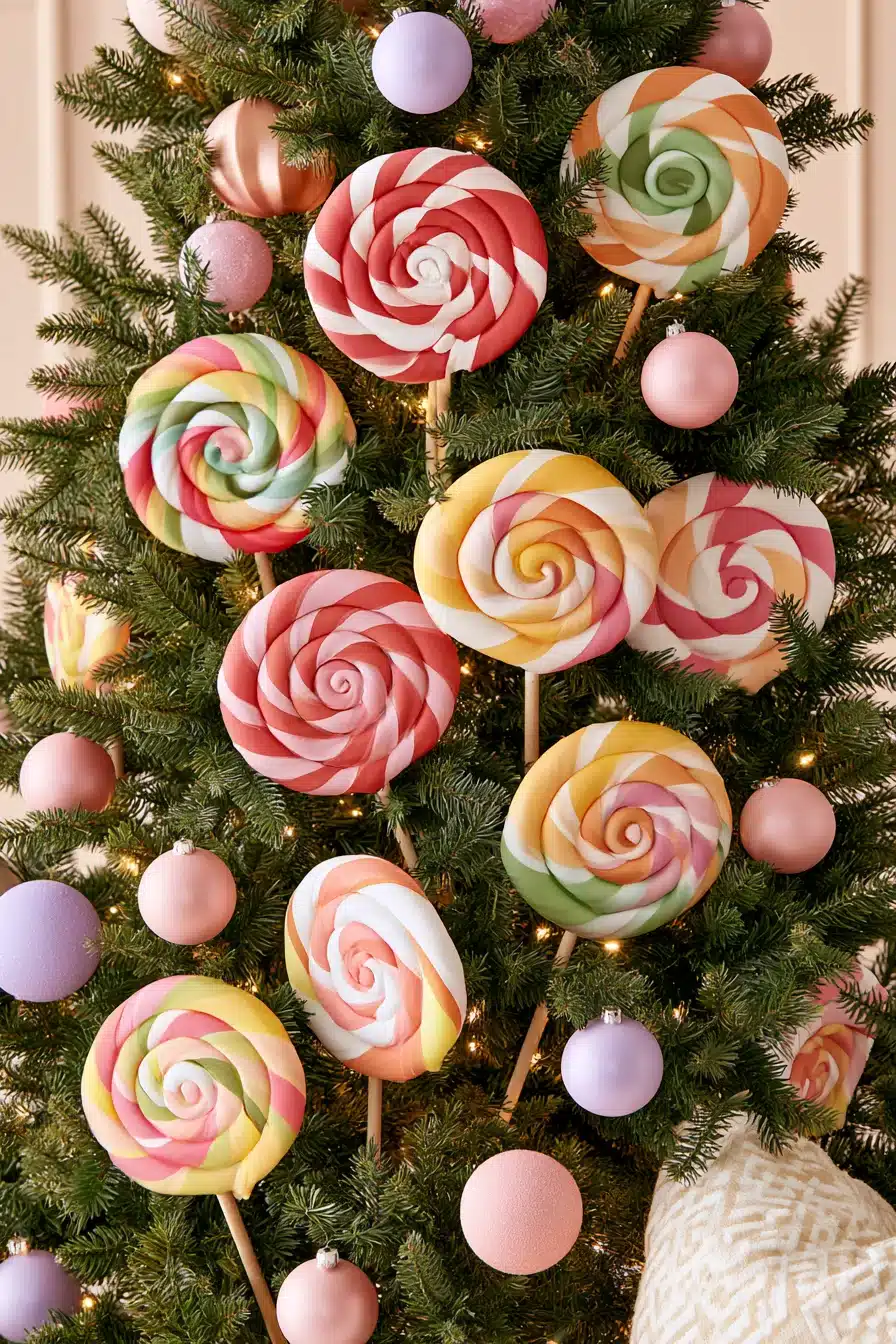 27 Dreamy Candyland Christmas Tree Decorations for a Playful Holiday