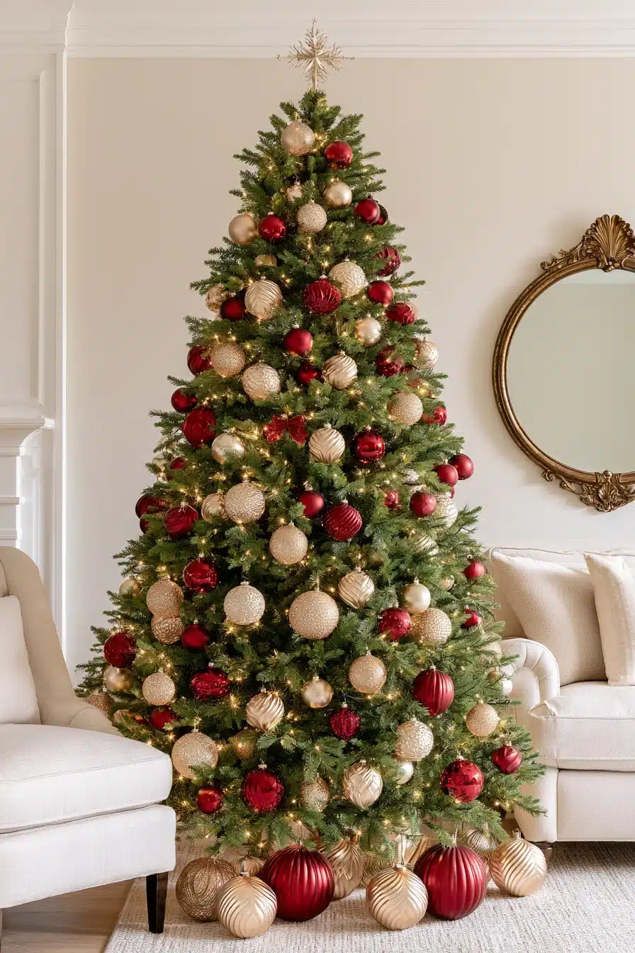 27 Elegant Burgundy Christmas Tree Ideas for a Cozy Holiday Home