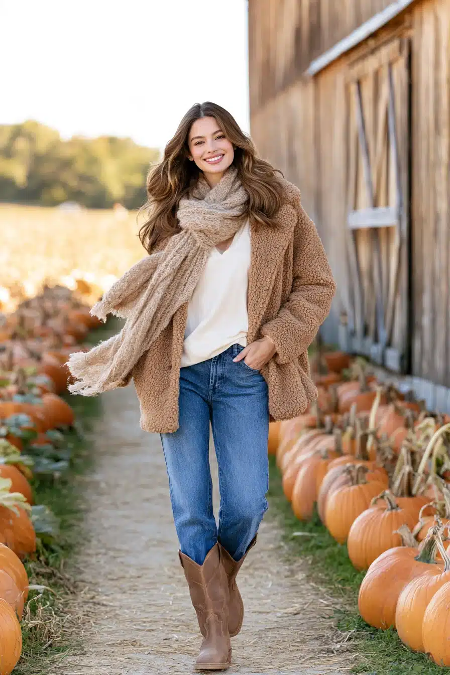27 Cute Pumpkin Patch Outfit Ideas for a Cozy Fall Adventure