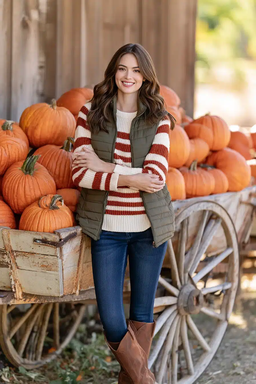 27 Cute Pumpkin Patch Outfit Ideas for a Cozy Fall Adventure