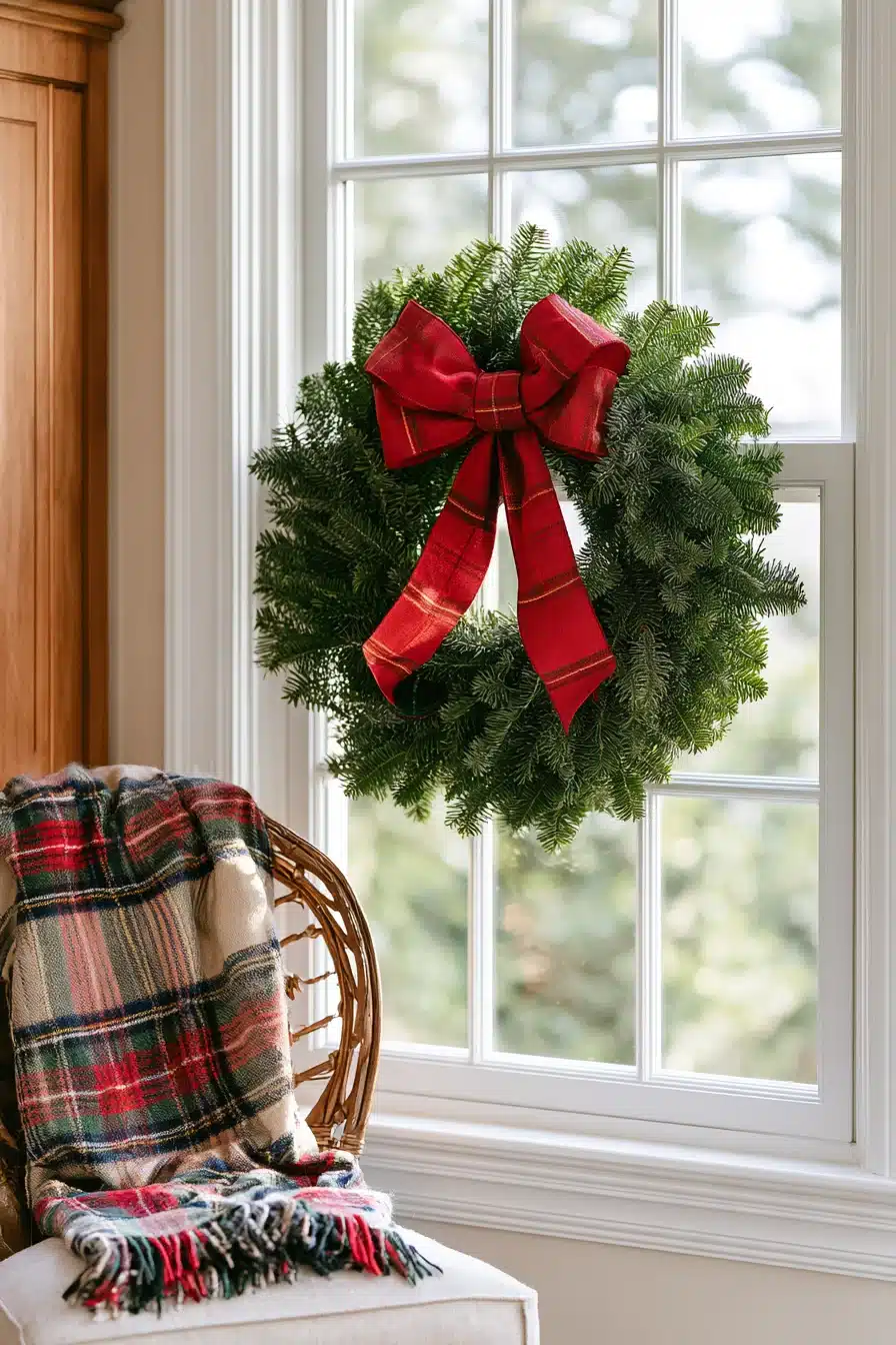 27 Beautiful Wreaths on Windows Ideas for a Charming, Festive Home