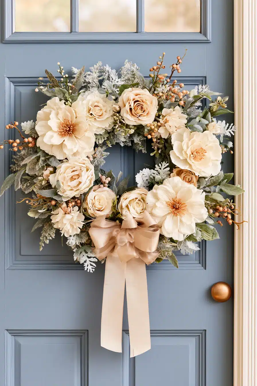 27 Cozy Winter Wreaths for Front Door Decor That Welcomes Everyone