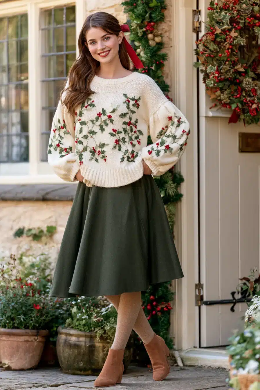 27 Cozy Christmas Jumper Ideas for Festive Outfits Full of Holiday Cheer