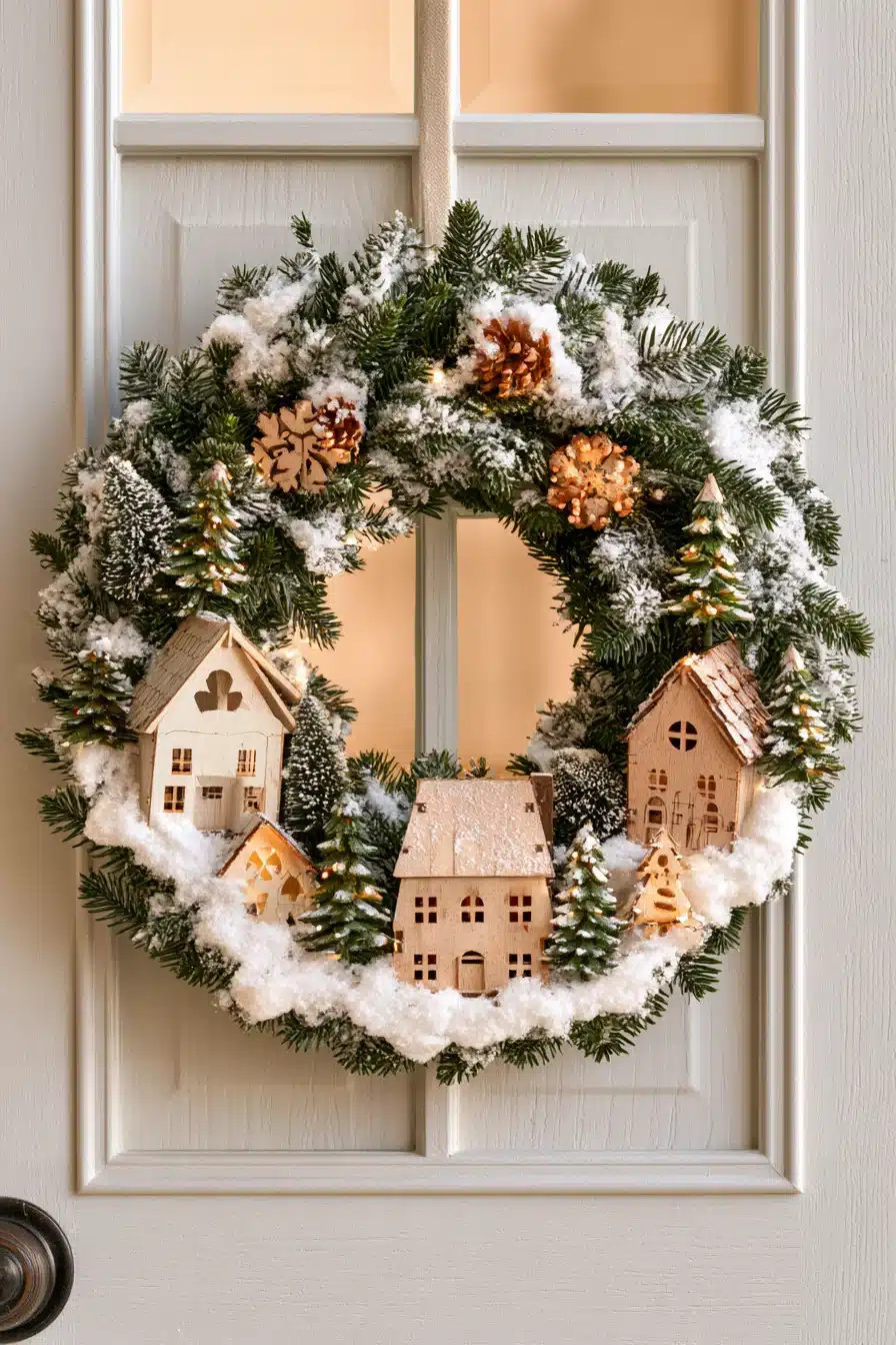 27 Cozy Winter Wreaths for Front Door Decor That Welcomes Everyone