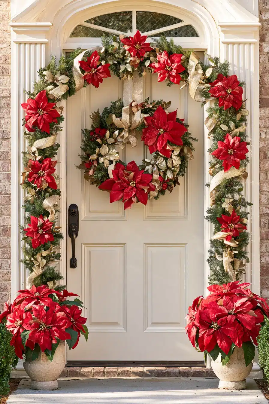 27 Magical Christmas Door Decorations for a Warm and Festive Welcome