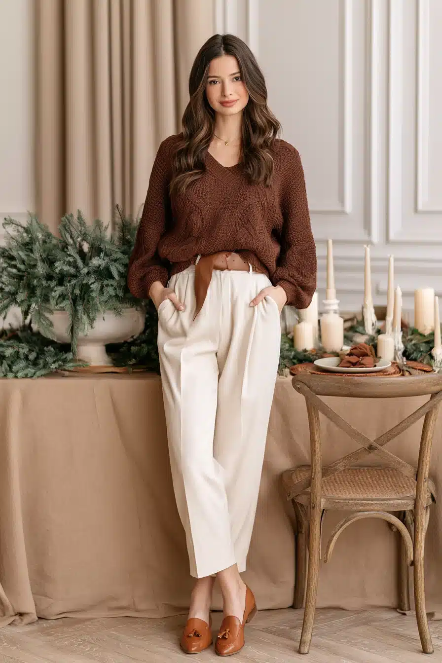 27 Cozy Christmas Dinner Outfit Ideas for a Beautiful Holiday Look