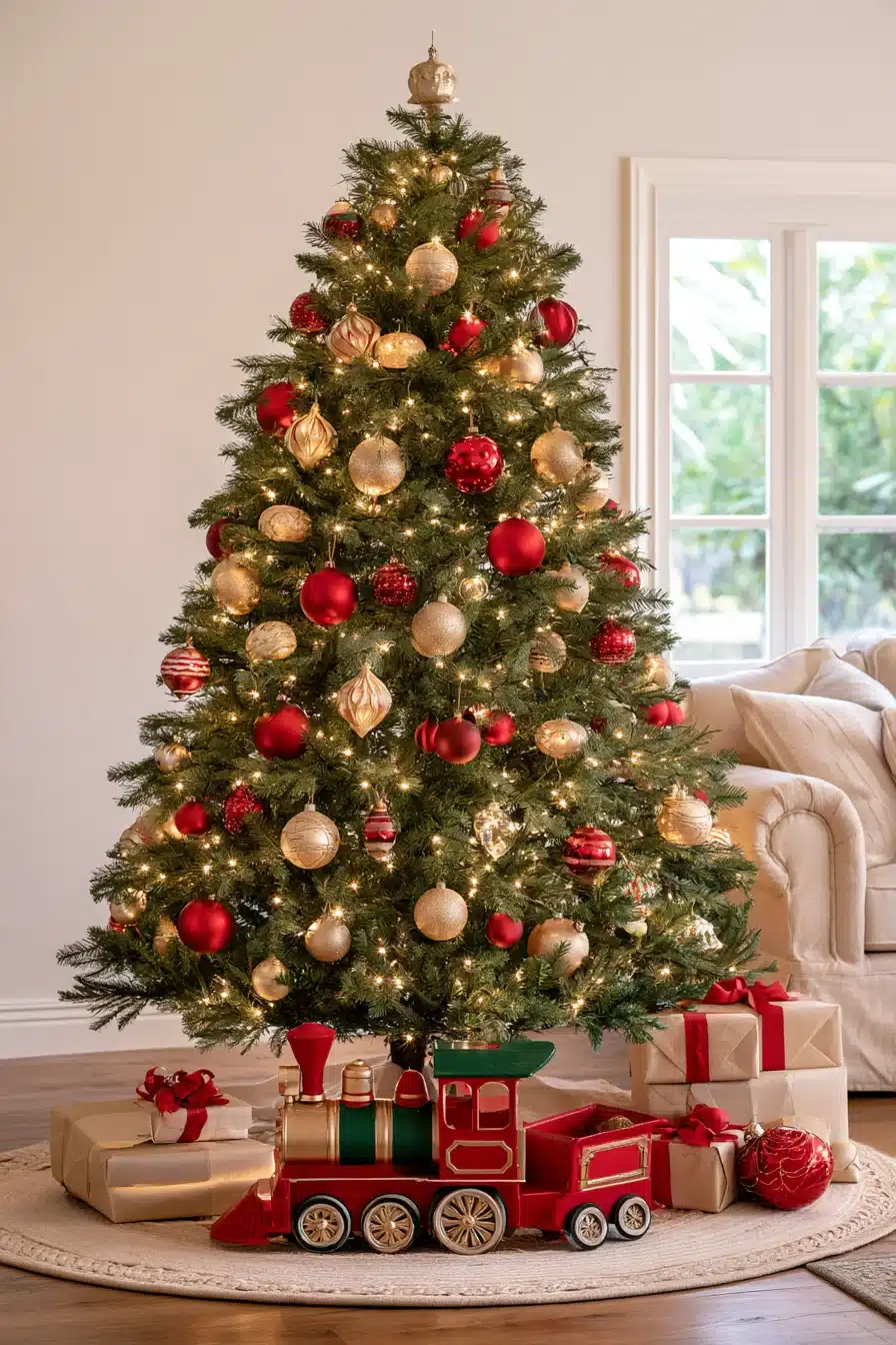 27 Timeless Traditional Christmas Tree Ideas for a Warm and Festive Home