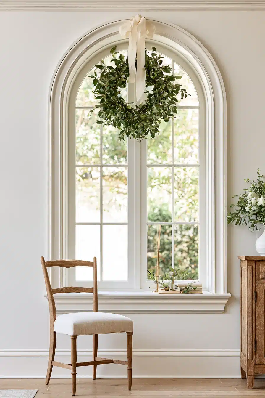 27 Beautiful Wreaths on Windows Ideas for a Charming, Festive Home