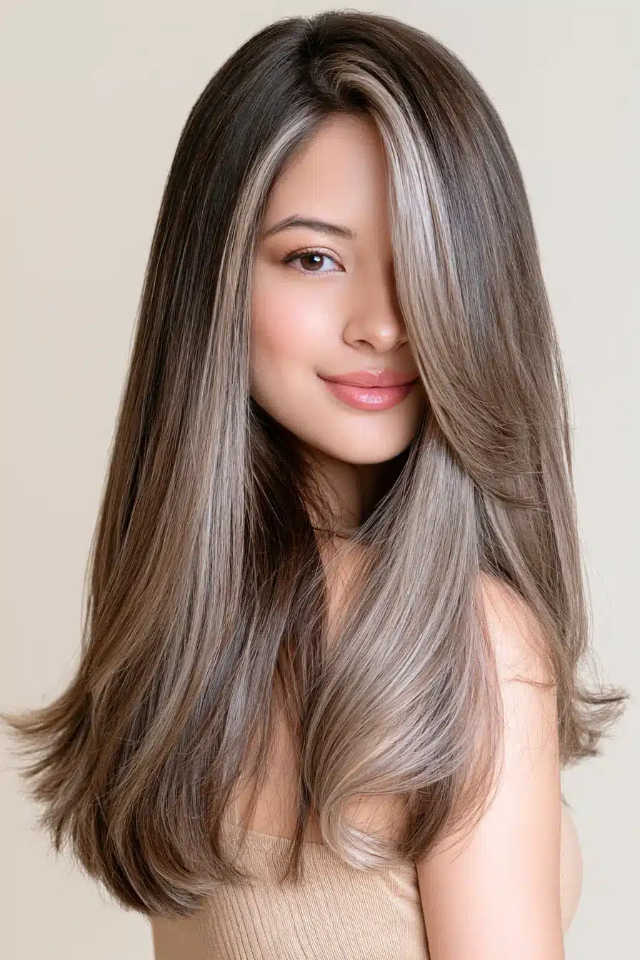27 Beautiful Grey Blending Ideas for Dark Hair to Embrace Your Silver Strands