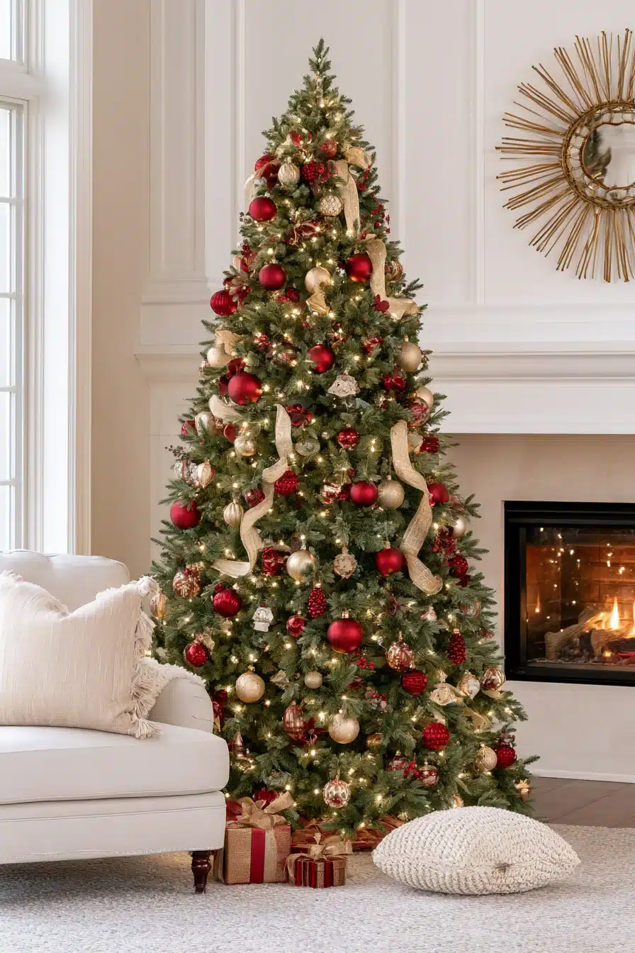 27 Timeless Traditional Christmas Tree Ideas for a Warm and Festive Home