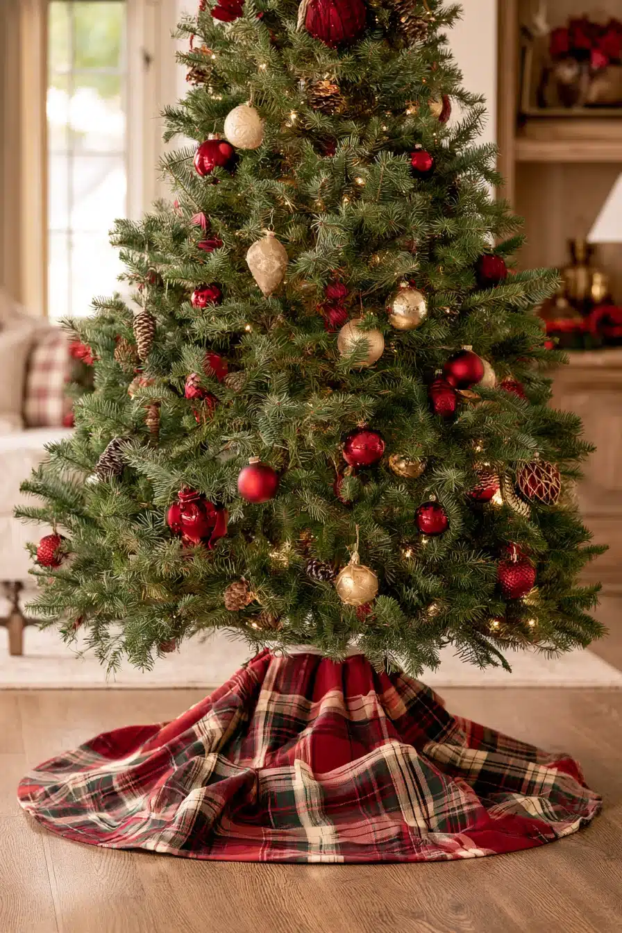 27 Elegant Burgundy Christmas Tree Ideas for a Cozy Holiday Home