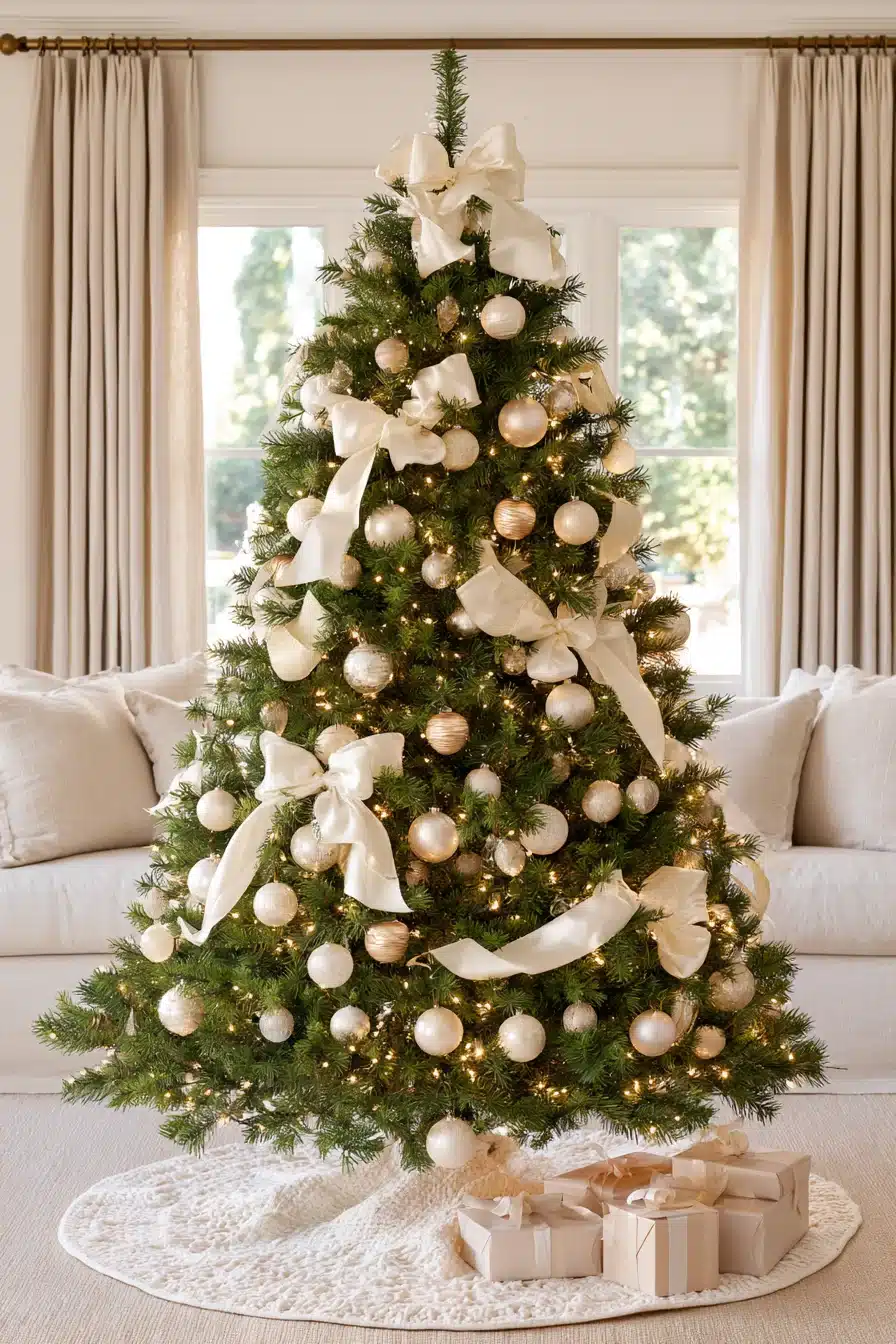 27 Stunning Gold Christmas Tree Ideas to Make Your Holiday Home Sparkle